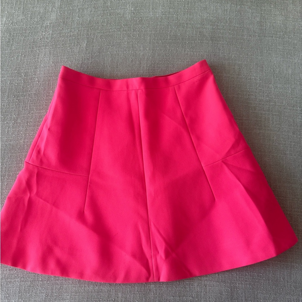 J. Crew Vibrant Pink A-Line Skirt - Picture 1 of 3